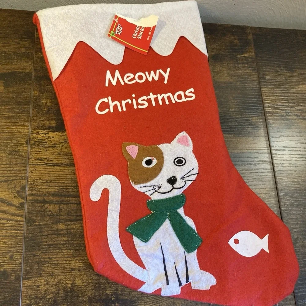 New Christmas Stocking Cat Fish Pet Lover 16
